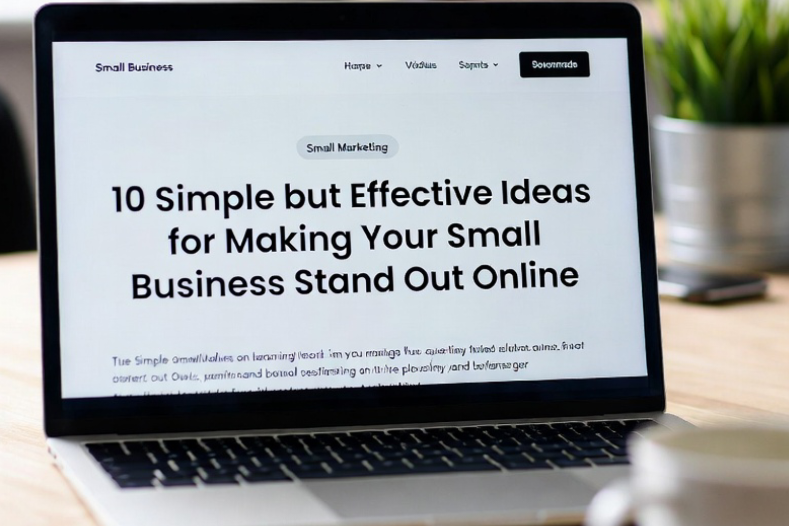 10 Simple but Effective Ideas for Making Your Small Business Stand Out Online