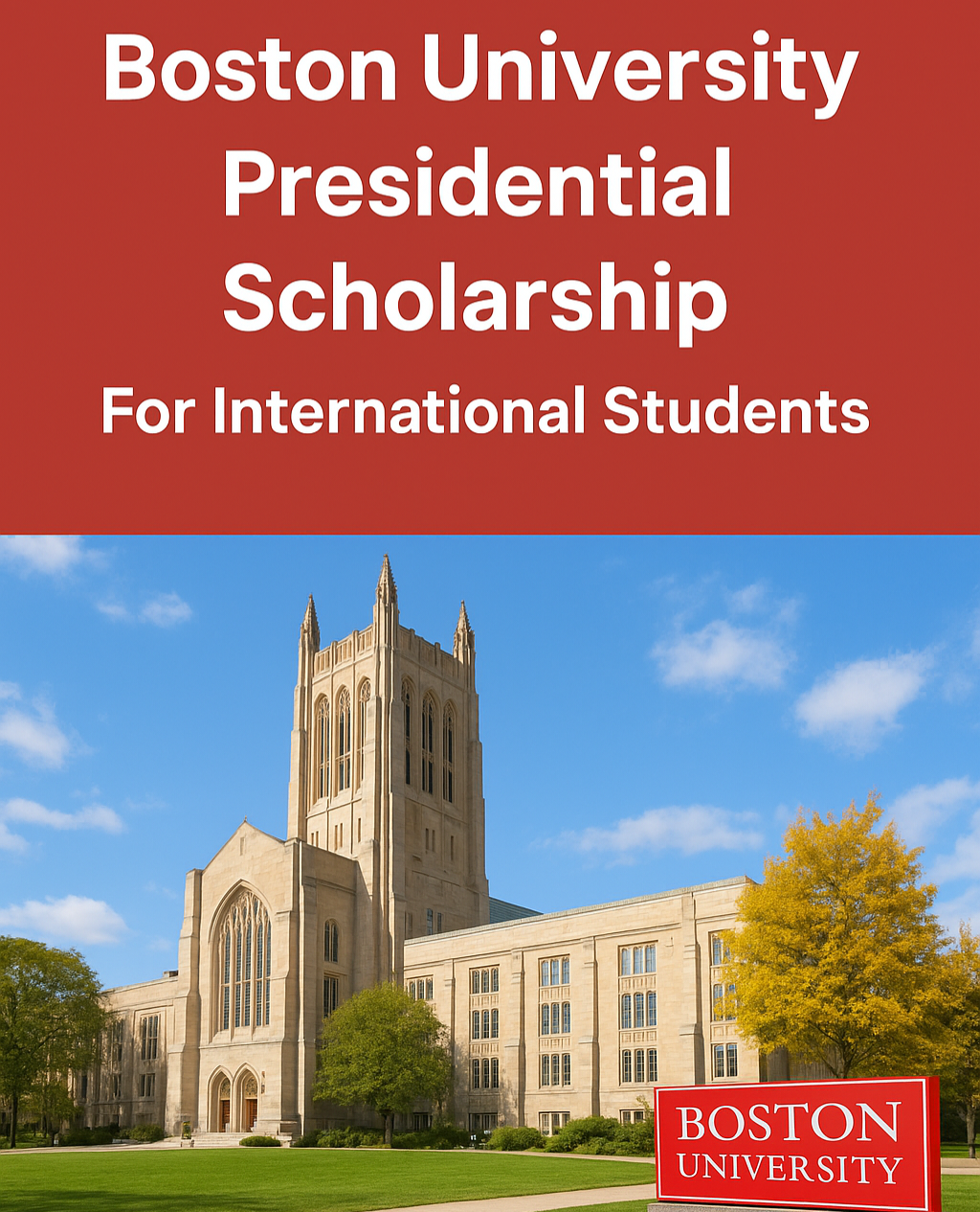 Boston University Presidential Scholarship For International Students