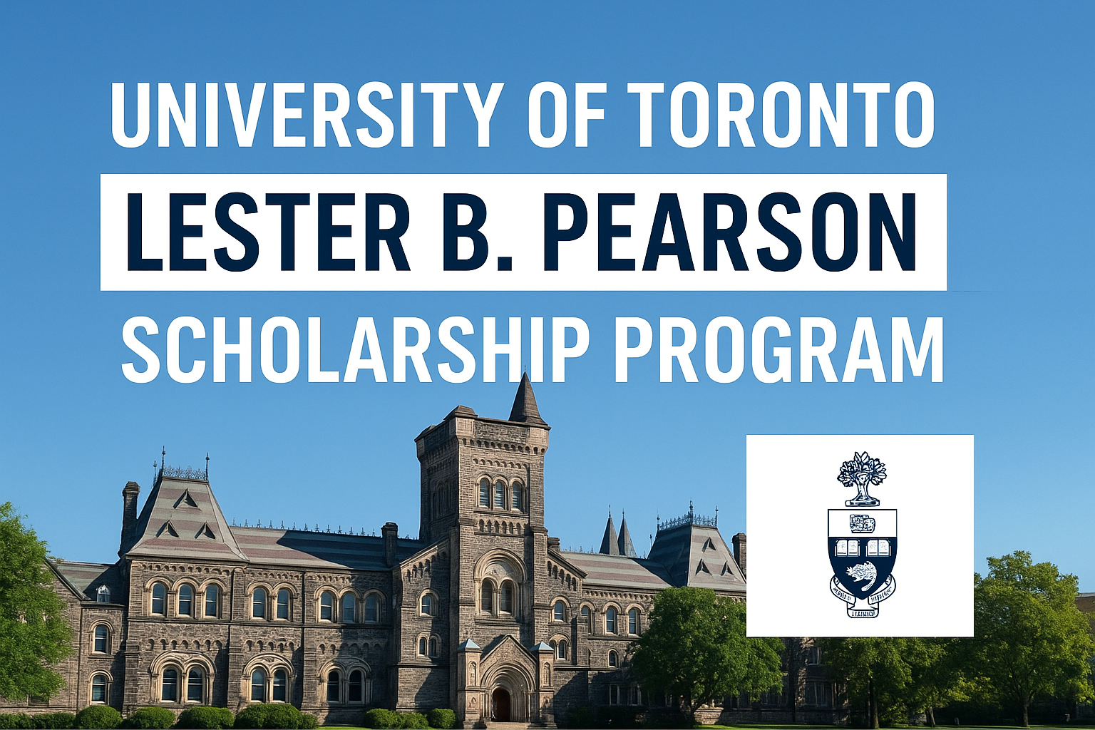 University Of Toronto Lester B. Pearson Scholarship Program