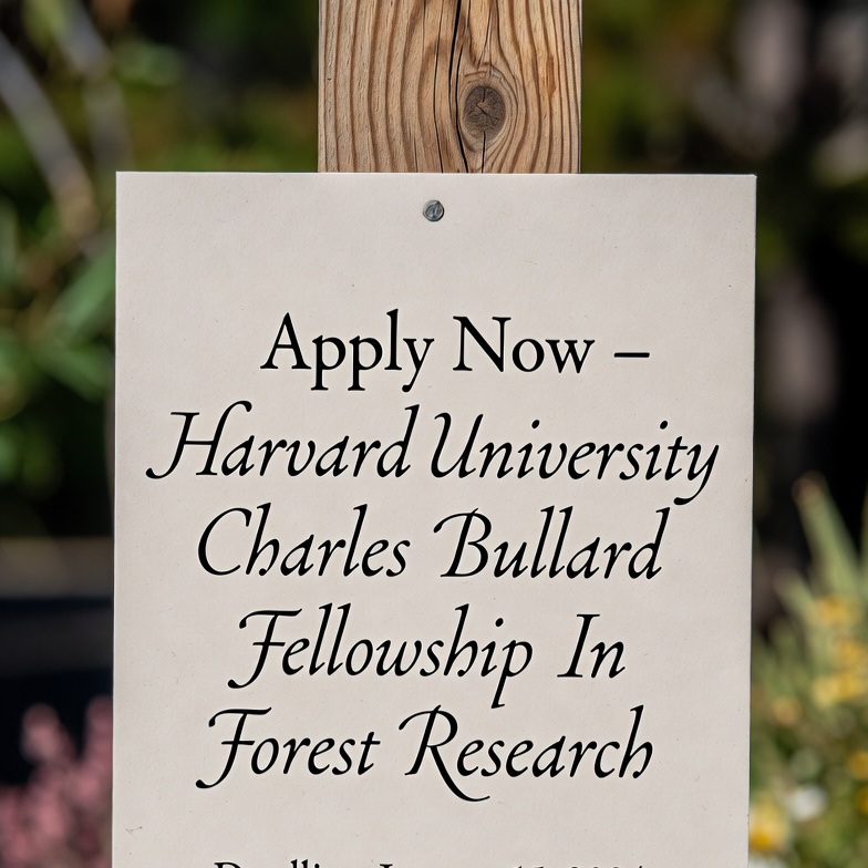 Apply Now – Harvard University Charles Bullard Fellowship In Forest Research