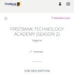 How to Apply for FirstBank Technology Academy Program