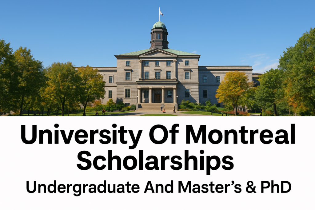 University Of Montreal Scholarships Undergraduate And Master’s & PhD