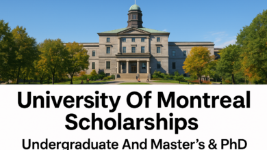 University Of Montreal Scholarships Undergraduate And Master’s & PhD