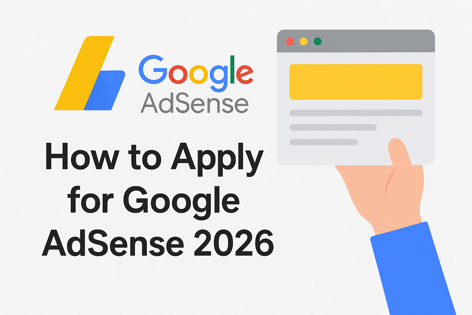 How to Apply for Google Adsense 2026