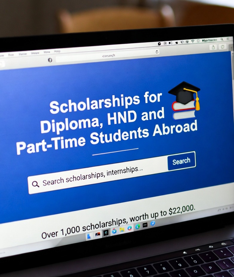 Scholarships for Diploma, HND and Part-Time Students Abroad