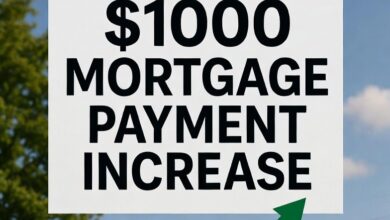 $1000 mortgage payment increase