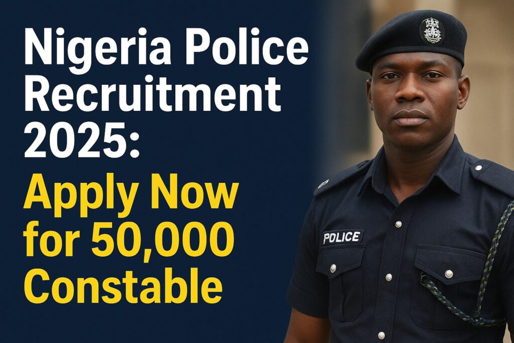 Nigeria Police Recruitment 2025: Apply Now for 50,000 Constable Positions