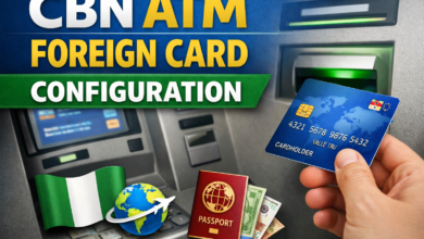 cbn atm foreign card configuration
