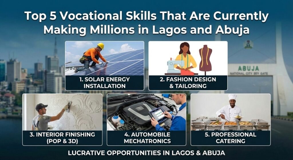 Top 5 Vocational Skills That Are Currently Making Millions in Lagos and Abuja