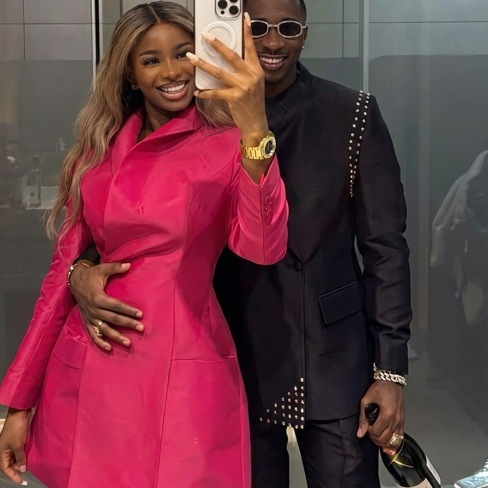 Juma Jux Surprises Priscilla Ojo with a $44,000 Bvlgari Serpenti Set for Their First Anniversary