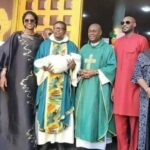 2Baba, Wife Natasha Dedicate Baby In Church