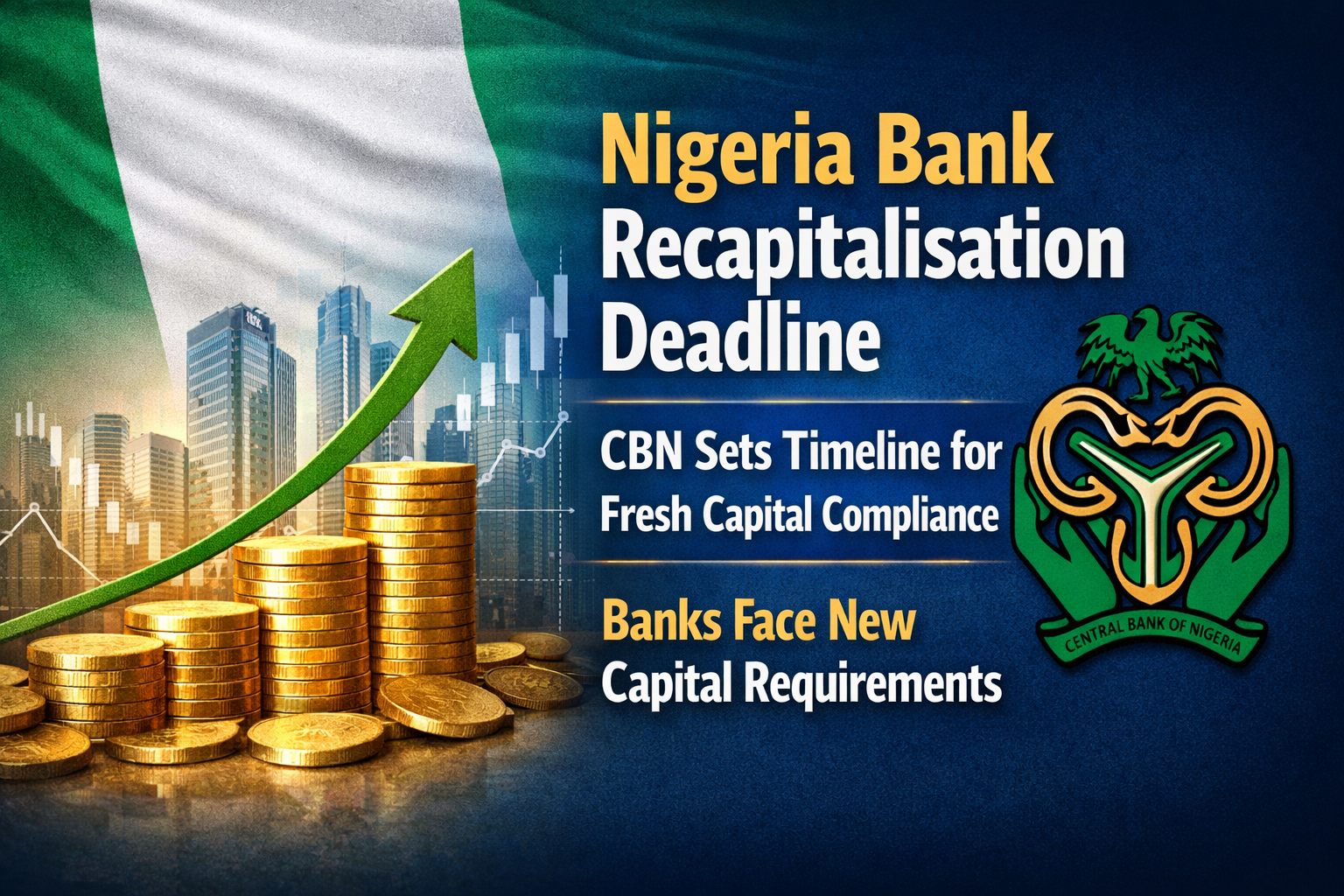 Nigeria Bank Recapitalisation Deadline: CBN Sets Timeline for Fresh Capital Compliance