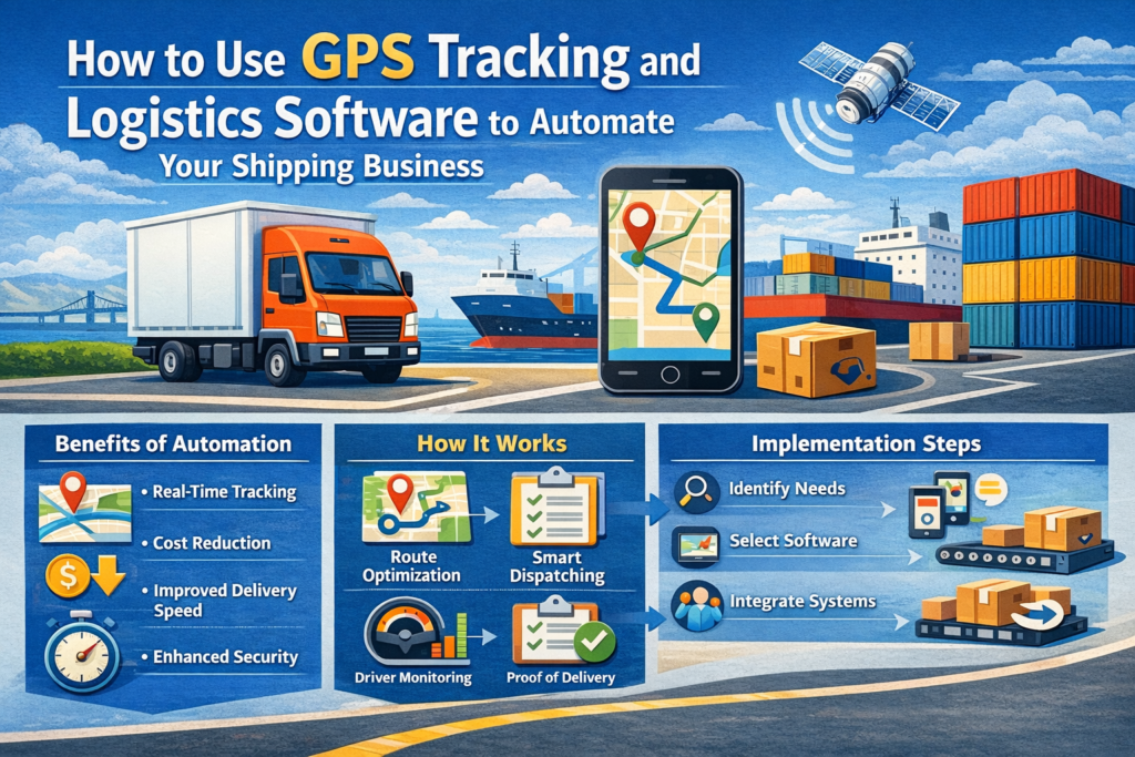 How to Use GPS Tracking and Logistics Software to Automate Your Shipping Business