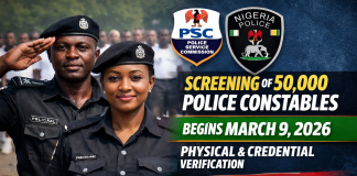 PSC, NPF to Begin Physical and Credential Screening for 50,000 Police Constables from March 9, 2026