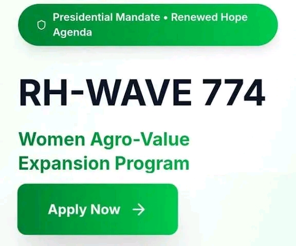 Apply For RH-WAVE 774 Women Agro-Value Expansion Program