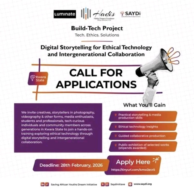 Call for Applications Digital Storytelling for Ethical Technology and Intergenerational Collaboration