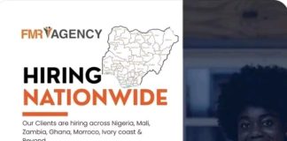 FMR Agency Announces Nationwide Recruitment Drive with Over 100 Job Openings Across Nigeria and Africa