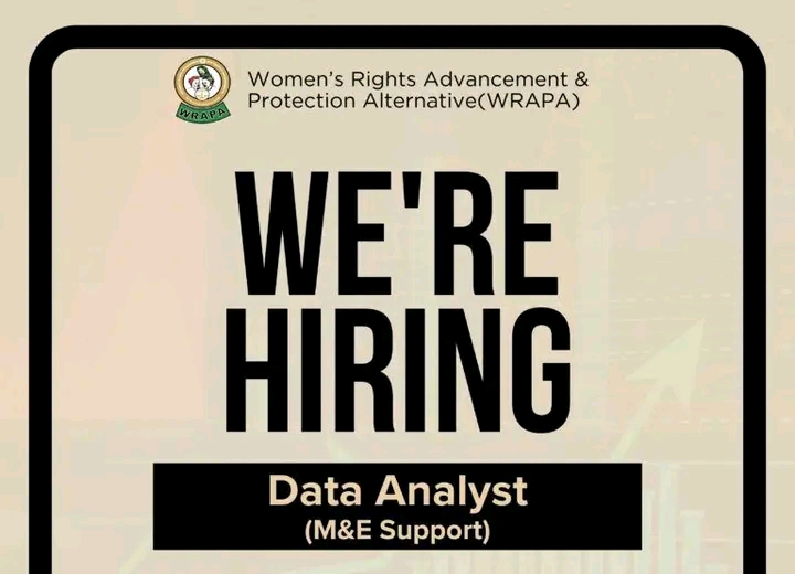 Data Analyst / MEAL Support Job Opportunity at WRAPA – Abuja 2026