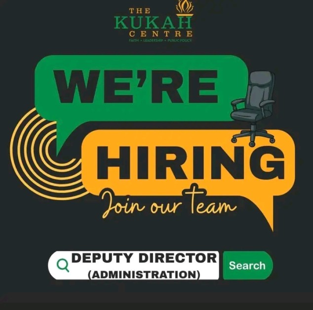 Kukah Centre Recruitment 2026: Apply for Deputy Director (Administration) Position