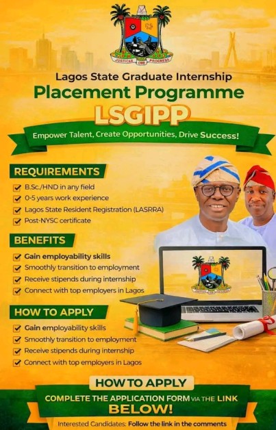 Lagos State Graduate Internship Placement Programme LSGIPP