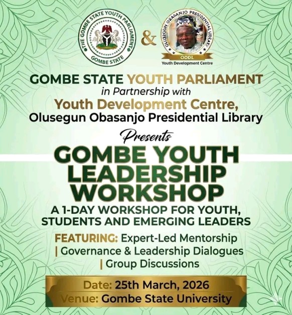 Gombe Youth Leadership Workshop 2026: Apply Now for 1-Day Intensive Training