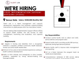 Field Implementation Support Officers (FISOs) roles across Nigeria