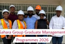 Sahara Group Graduate Management Programmes 2026: Apply for GEP, GMT & GBA Opportunities in Nigeria