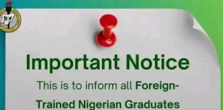 NYSC Issues Important Notice to Foreign-Trained Nigerian Graduates Ahead of 2026 Mobilization The National Youth Service Corps (NYSC) has released an important notice directed at all Nigerian graduates who obtained their qualifications from foreign institutions.