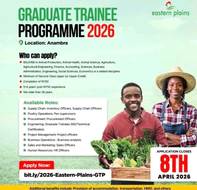 Eastern Plains Farms Graduate Programme 2026: Eligibility, Benefits, How to Apply