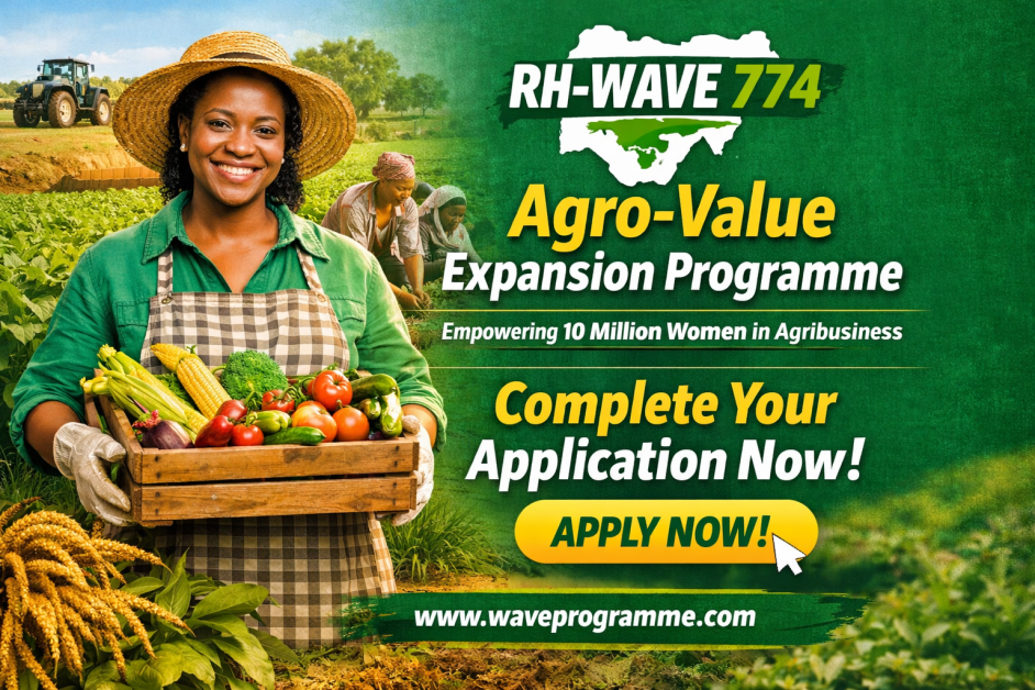 RH-WAVE 774 Agro-Value Expansion Programme: Complete Your Application Now to Qualify