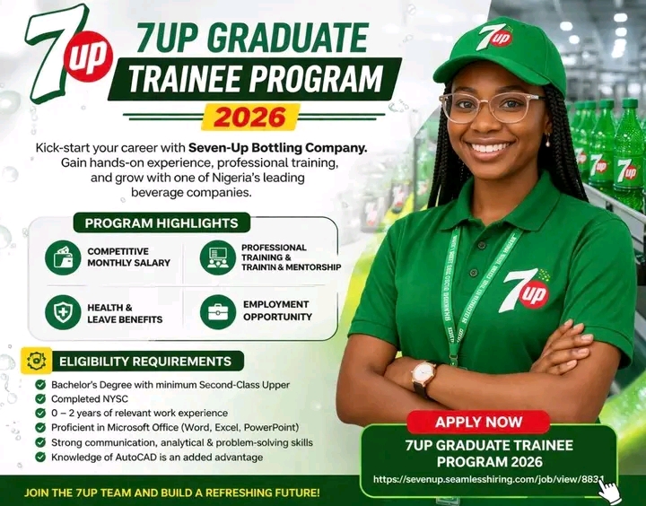 Seven Up Graduate Trainee 2026: Salary, Requirements & How to Apply