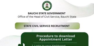 Bauchi State Civil Service Recruitment: How to Download Your Appointment Letter (Full Guide)