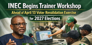 INEC Begins Trainer Workshop Ahead of April 13 Voter Revalidation Exercise for 2027 Elections