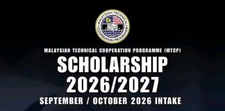 Malaysian Technical Cooperation Programme (MTCP) Scholarship 2026/2027
