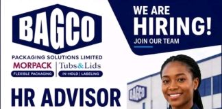 BAGCO Packaging Solutions Limited Recruitment 2026: Apply for HR Advisor Position in Kano