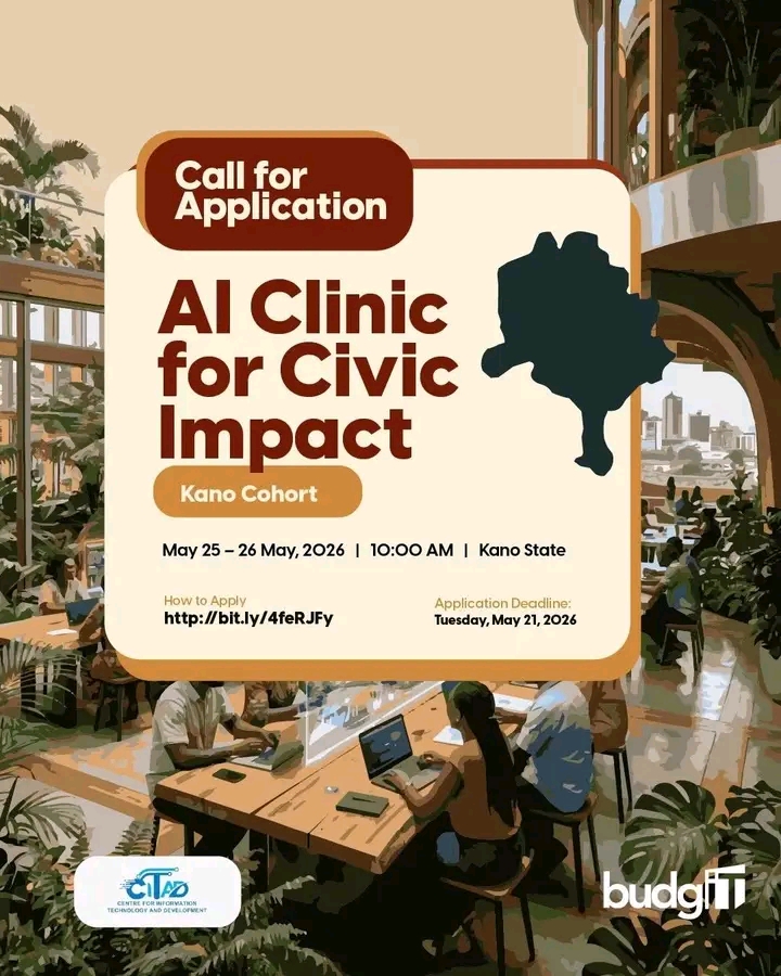 AI Clinic for Civic Impact Kano Cohort 2026: Apply for Free AI Training for CSOs, Journalists, Students
