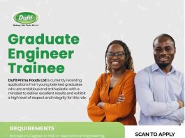 Dufil Prima Foods Limited Opens 2026 Graduate Engineer Trainee Recruitment for Young Nigerian Engineers