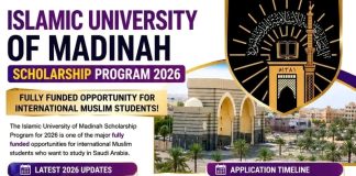 Madinah Islamic University Scholarship Program 2026, Fully Funded Opportunity!
