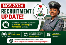 Nigeria Customs Recruitment 2026: NCS Releases Fresh Update on Shortlisted Candidates for Physical Screening