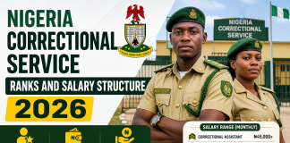 Nigeria Correctional Service Ranks and Salary Structure 2026: Updated Pay Scale, Positions, and Allowances Explained