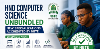 HND Computer Science Unbundling Fully Accredited by NBTE in Nigeria