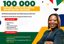 NYDA launches 100,000 paid youth service opportunities NYDA launches 100,000 paid youth service opportunities