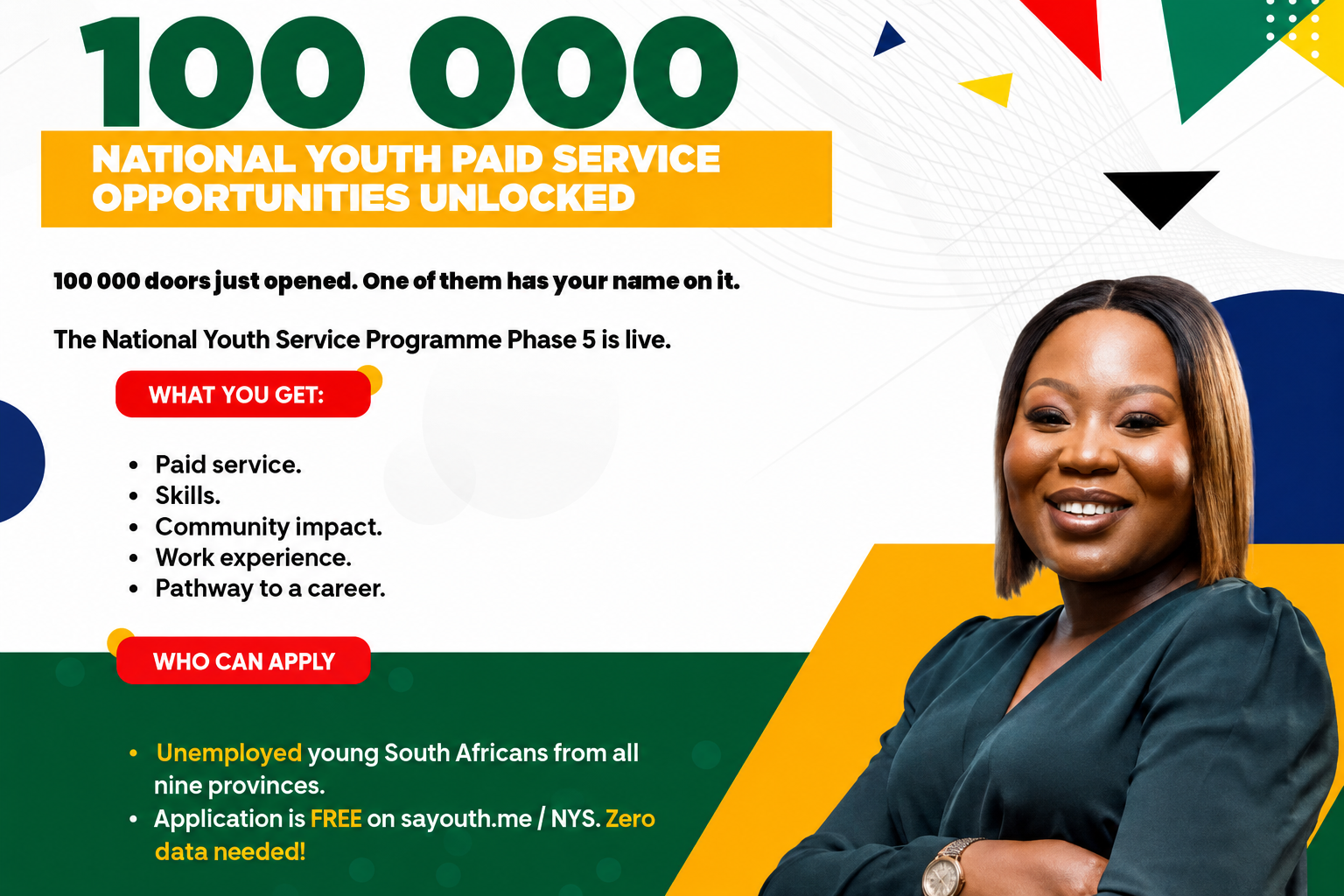 NYDA launches 100,000 paid youth service opportunities
