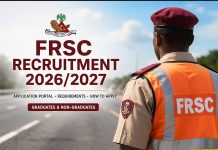 Federal Road Safety Corps FRSC Ranks and Salaries: Positions of Degree Entry