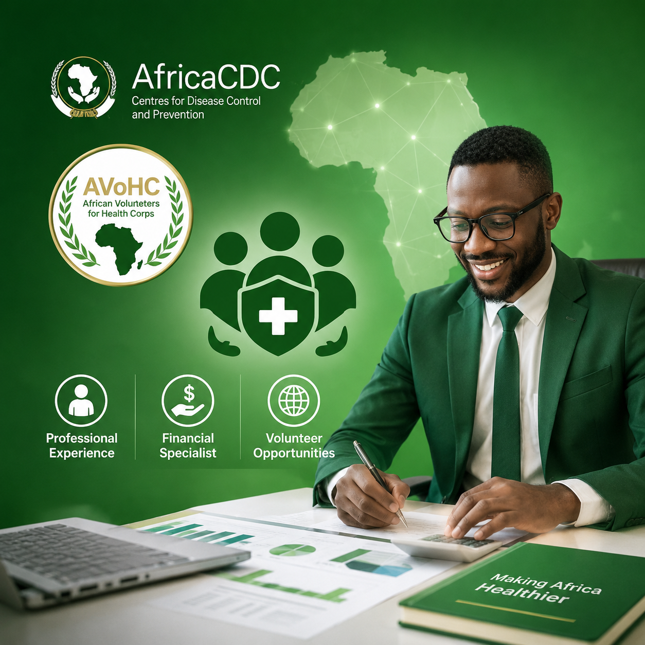 Africa CDC AVoHC Kofi Annan Scholars Program 2026: Apply for Financial Specialist Volunteer (20 Positions)