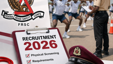 FRSC Recruitment 2026: Physical Screening Exercise Dates, Requirements and What Applicants Should Know