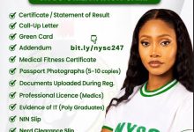 NYSC Posting Letter for Batch C Stream I Will be Released on 27th September, 2026