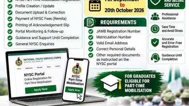 NYSC Part-Time Mobilisation Registration 2026