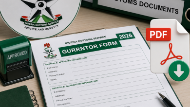 Nigeria Customs Service Guarantor Form 2026: Download Free PDF and How to Fill It