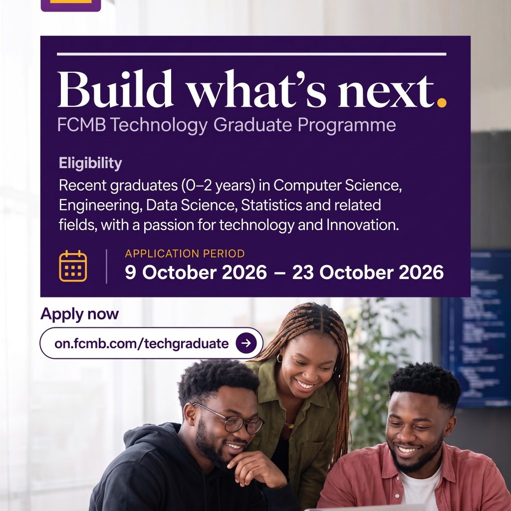 FCMB Technology Graduate Programme 2026